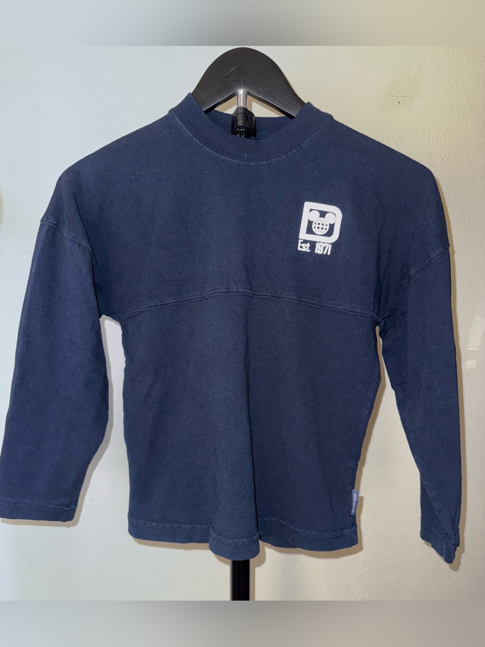 Disney Parks Walt Disney World navy blue kids Spirit Jersey, size S